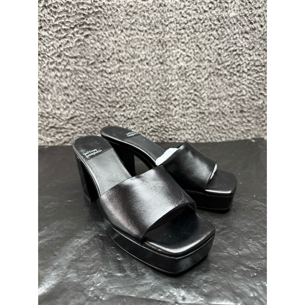 Jeffrey Campbell Harlin Square Toe Slip On Heel Sandals Womens Size 8